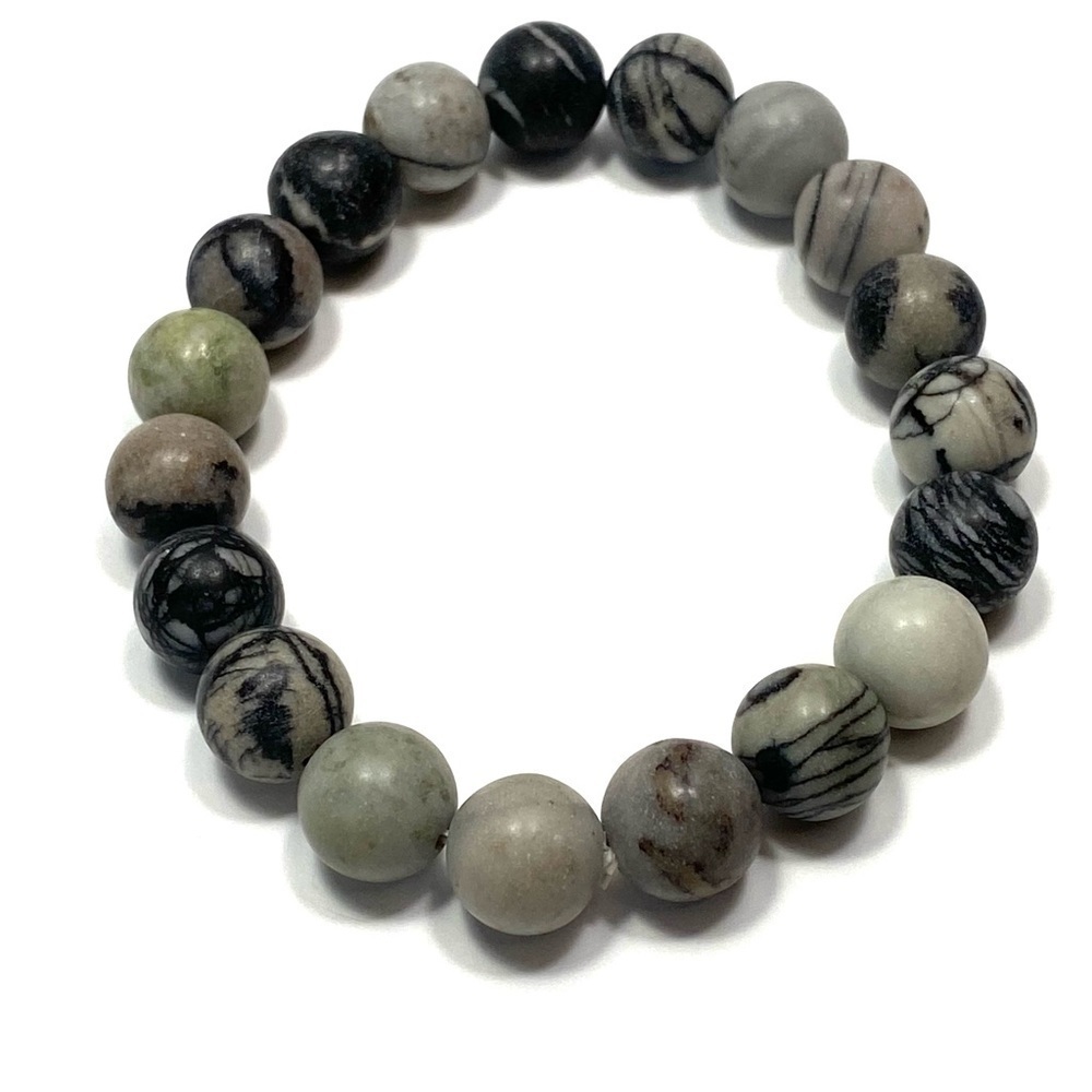 Bracelet Stone Stretch Natural Polished Stones